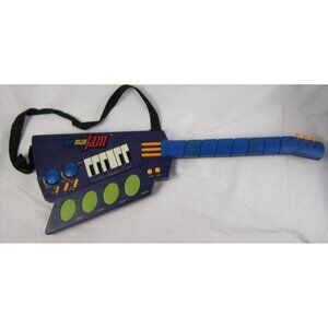 Vintage Radioshack Purple & Blue One Man Jam Electronic Toy Guitar MGA - Works